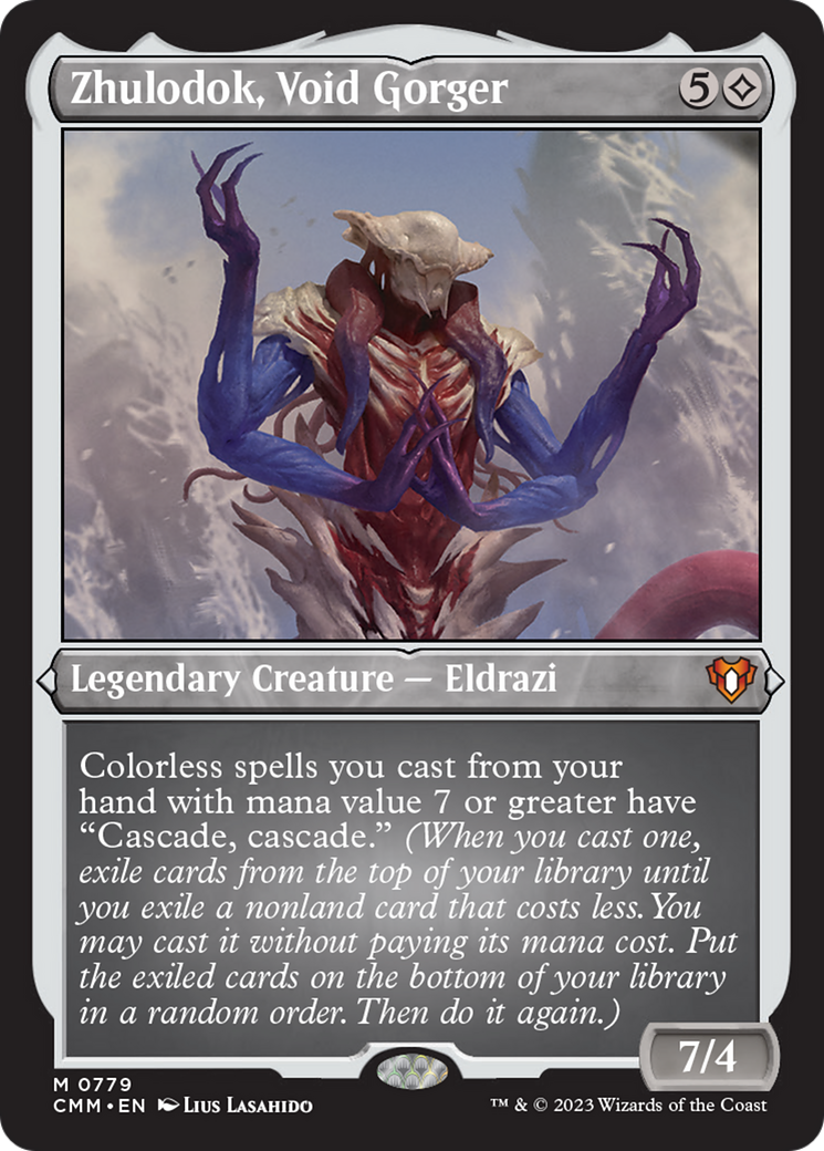 Zhulodok, Void Gorger (Display Commander) (Foil Etched) [Commander Masters] | Empire Gaming NC