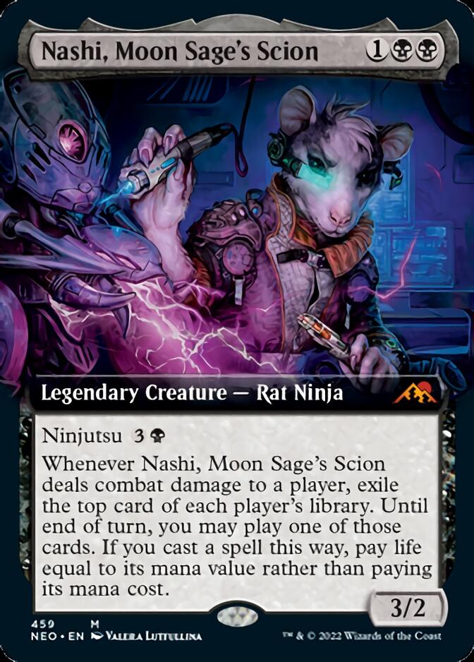 Nashi, Moon Sage's Scion (Extended Art) [Kamigawa: Neon Dynasty] | Empire Gaming NC