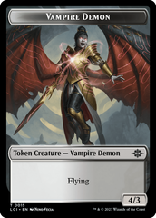 Gnome // Vampire Demon Double-Sided Token [The Lost Caverns of Ixalan Tokens] | Empire Gaming NC