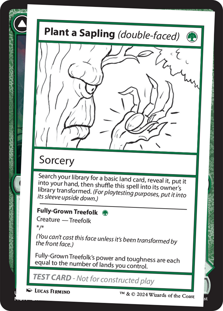 Plant a Sapling (double-faced) [Mystery Booster 2 Playtest Cards] | Empire Gaming NC