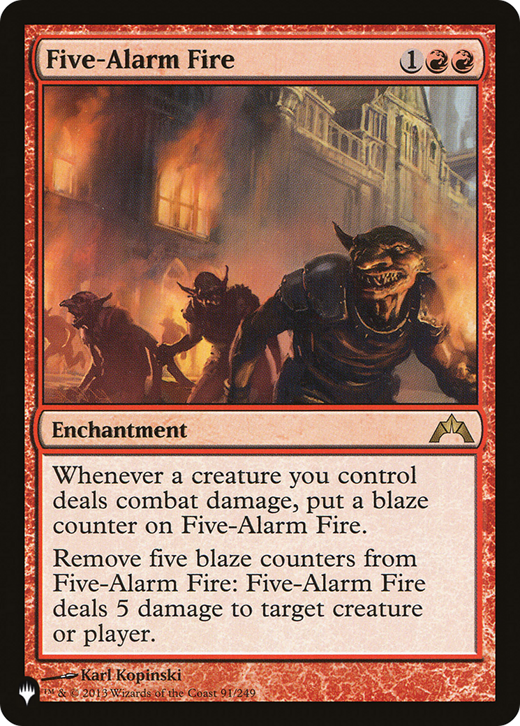 Five-Alarm Fire [The List] | Empire Gaming NC