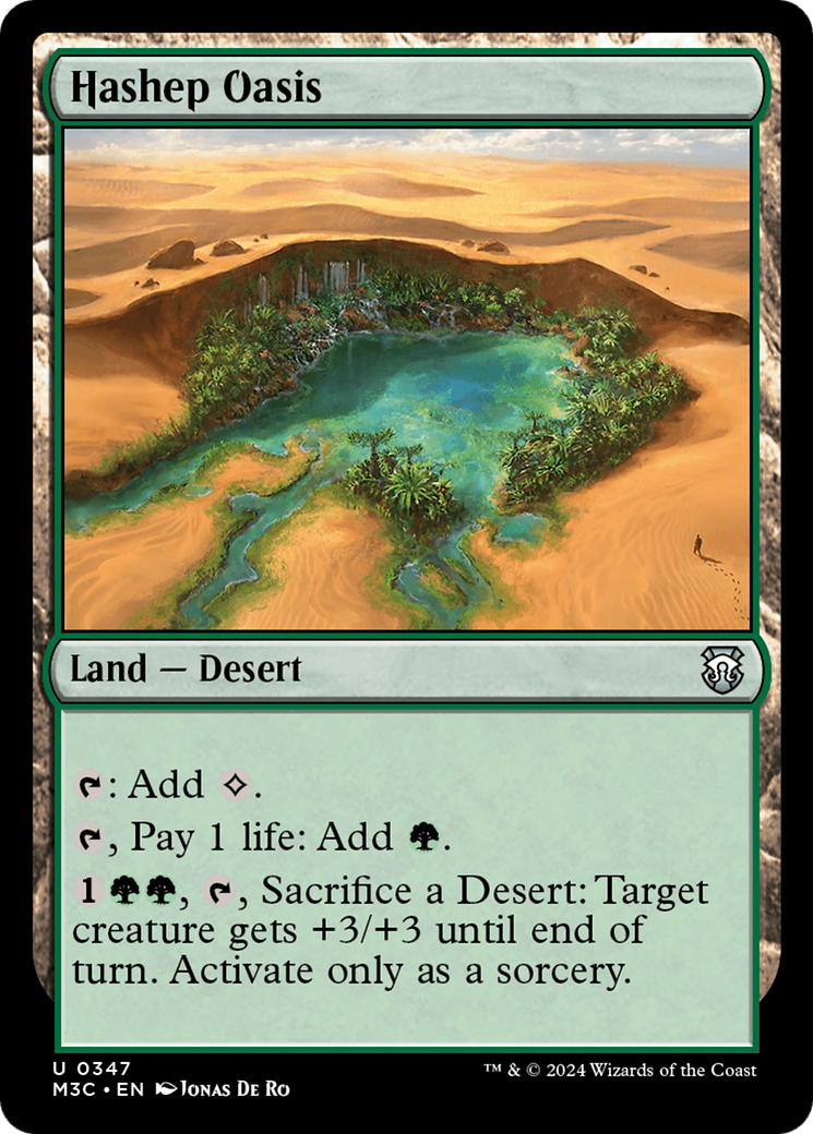 Hashep Oasis (Ripple Foil) [Modern Horizons 3 Commander] | Empire Gaming NC