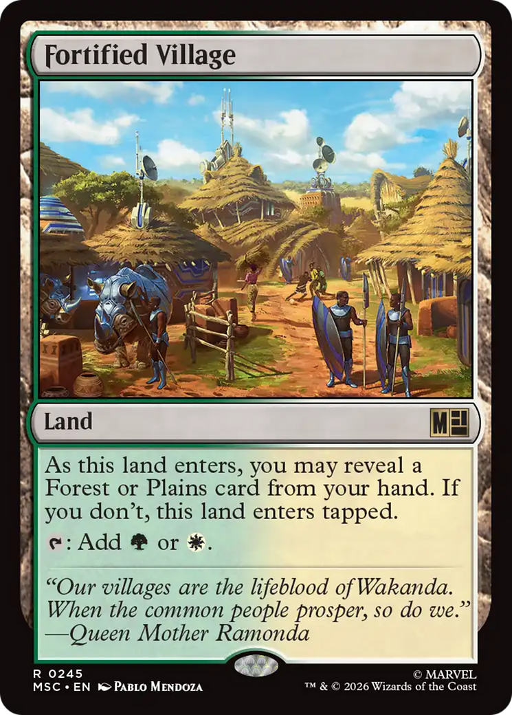 Fortified Village (Surge Foil) [Marvel Super Heroes Commander] | Empire Gaming NC