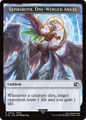 Emblem - Sephiroth, One-Winged Angel // Robot Warrior Double-Sided Token [FINAL FANTASY Tokens] | Empire Gaming NC