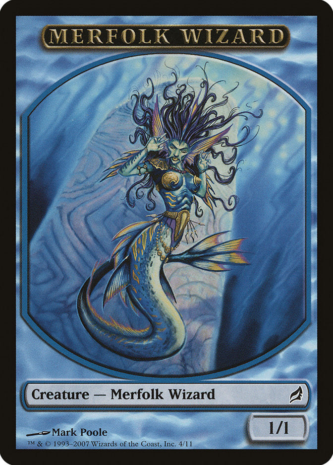 Merfolk Wizard Token [Lorwyn Tokens] | Empire Gaming NC