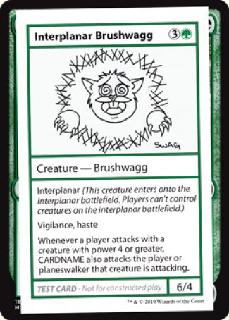 Interplanar Brushwagg (2021 Edition) [Mystery Booster Playtest Cards] | Empire Gaming NC