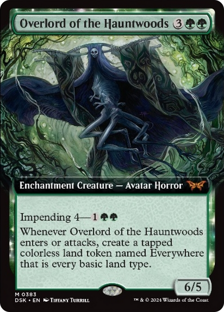 Overlord of the Hauntwoods (Extended Art) [Duskmourn: House of Horror] | Empire Gaming NC