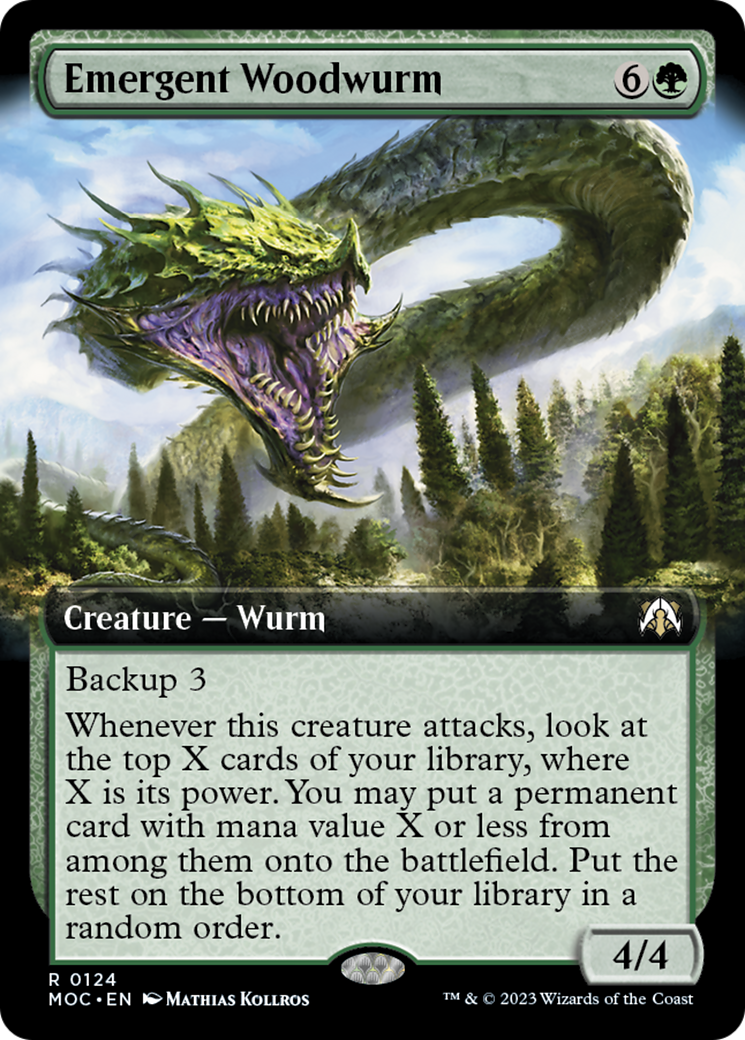 Emergent Woodwurm (Extended Art) [March of the Machine Commander] | Empire Gaming NC