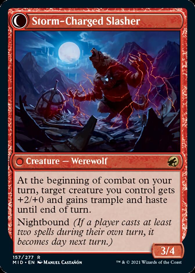 Reckless Stormseeker // Storm-Charged Slasher [Innistrad: Midnight Hunt] | Empire Gaming NC
