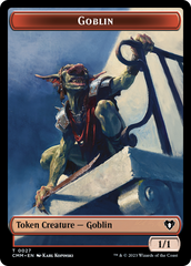 Saproling // Goblin Double-Sided Token [Commander Masters Tokens] | Empire Gaming NC