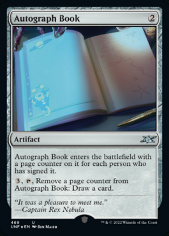 Autograph Book (Galaxy Foil) [Unfinity] | Empire Gaming NC