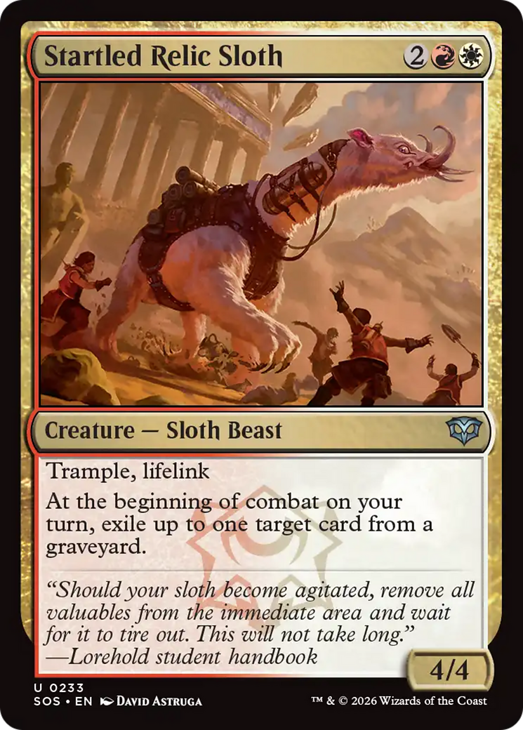 Startled Relic Sloth [Secrets of Strixhaven] | Empire Gaming NC