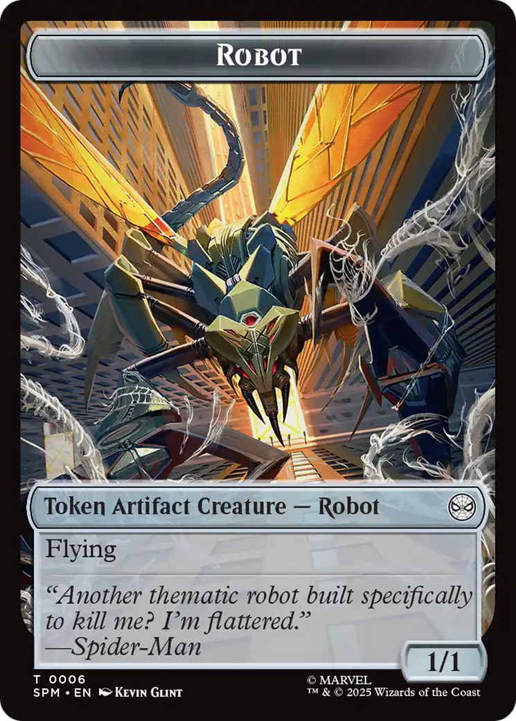 Food // Robot Double-Sided Token [Marvel's Spider-Man Tokens] | Empire Gaming NC