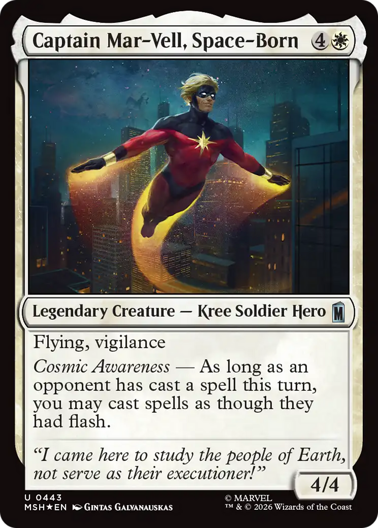 Captain Mar-Vell, Space-Born (Surge Foil) [Marvel Super Heroes] | Empire Gaming NC