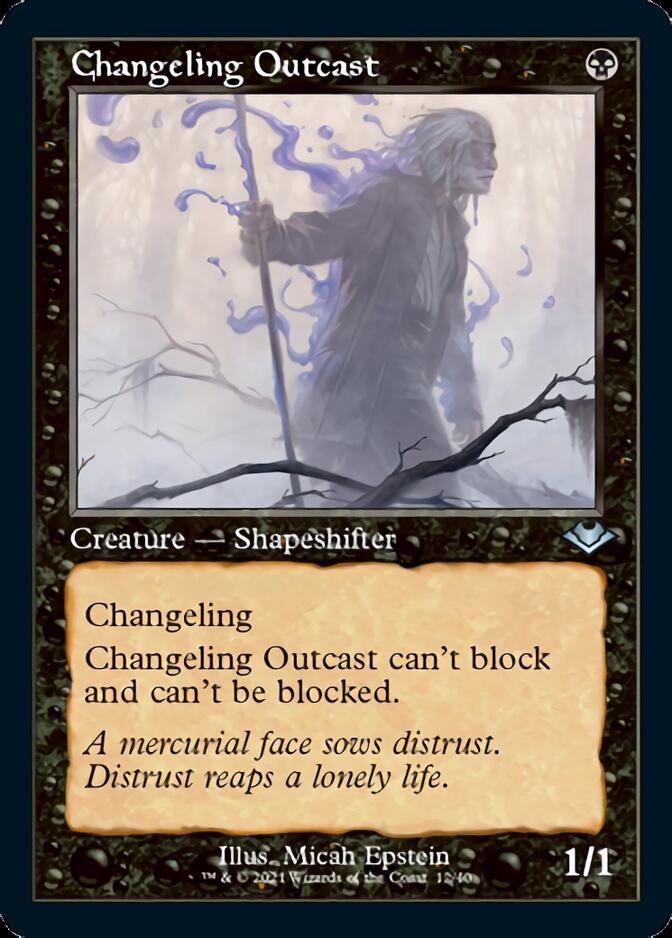 Changeling Outcast (Retro Foil Etched) [Modern Horizons] | Empire Gaming NC