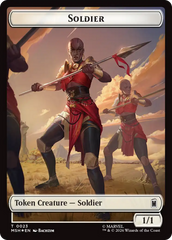 Goat // Soldier Double-Sided Token (Surge Foil) [Marvel Super Heroes Commander Tokens] | Empire Gaming NC