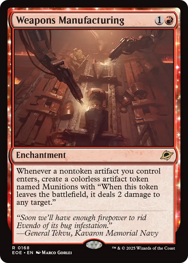 Weapons Manufacturing [Edge of Eternities] | Empire Gaming NC
