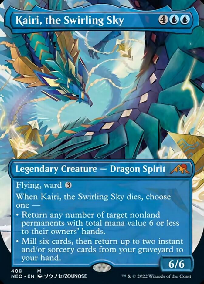 Kairi, the Swirling Sky (Borderless Alternate Art) [Kamigawa: Neon Dynasty] | Empire Gaming NC