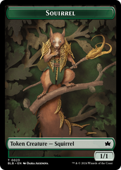 Squirrel // Darkstar Augur Double-Sided Token [Bloomburrow Tokens] | Empire Gaming NC