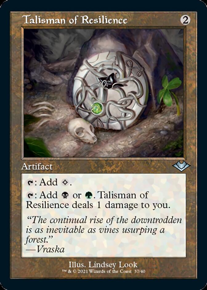 Talisman of Resilience (Retro Foil Etched) [Modern Horizons] | Empire Gaming NC