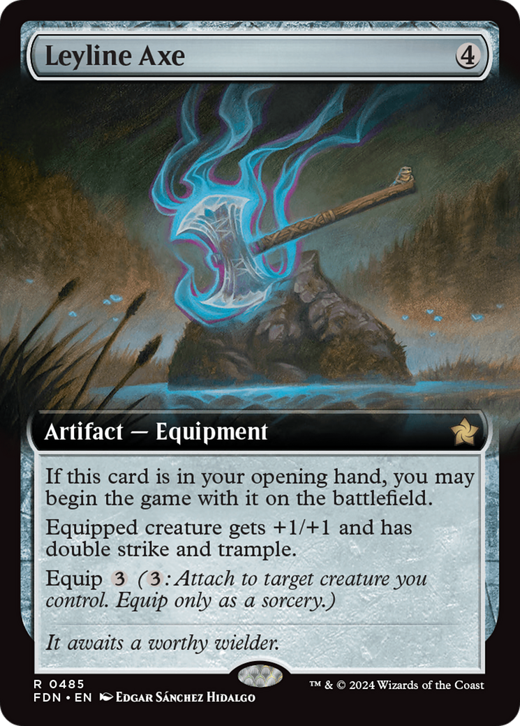 Leyline Axe (Extended Art) [Foundations] | Empire Gaming NC