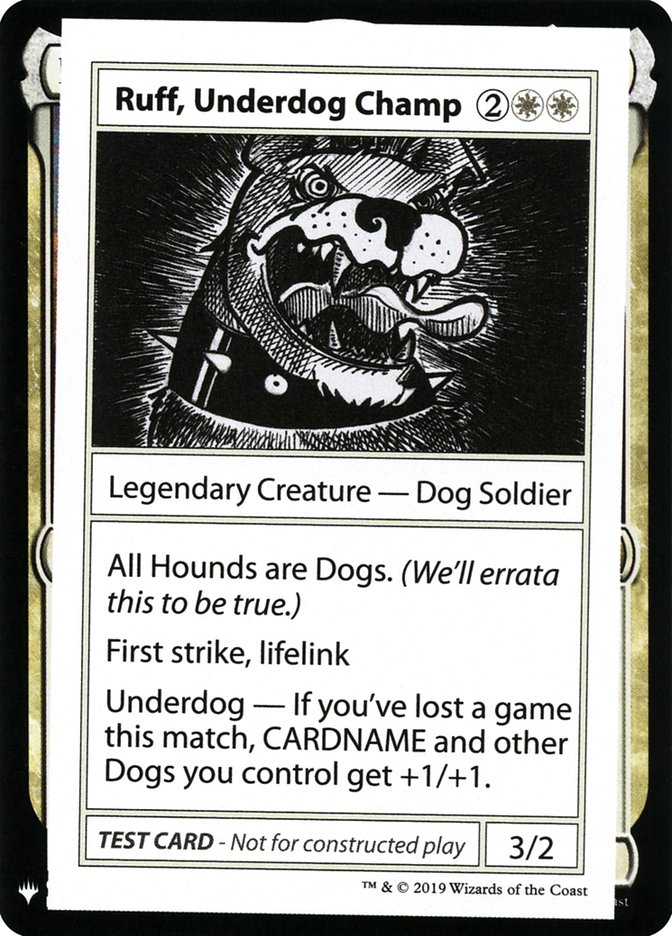 Ruff, Underdog Champ [Mystery Booster Playtest Cards] | Empire Gaming NC