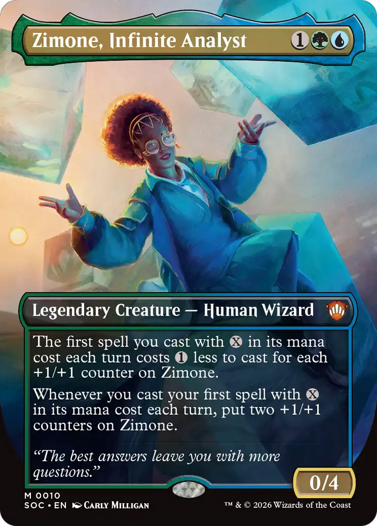 Zimone, Infinite Analyst (Borderless) [Secrets of Strixhaven Commander] | Empire Gaming NC