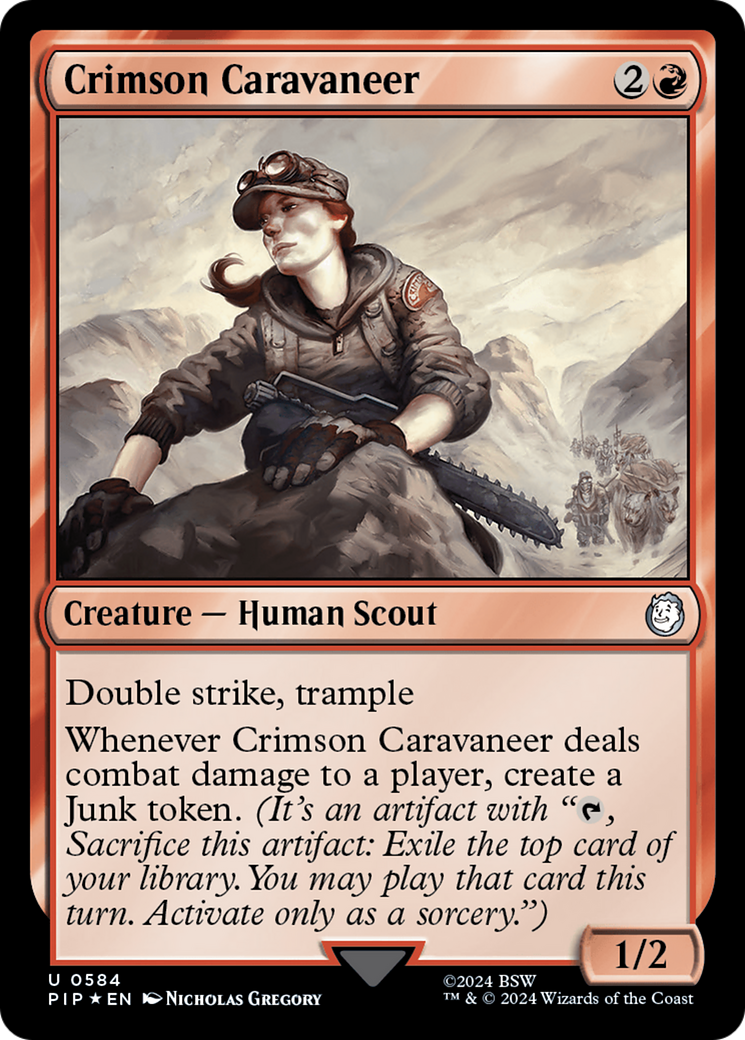 Crimson Caravaneer (Surge Foil) [Fallout] | Empire Gaming NC