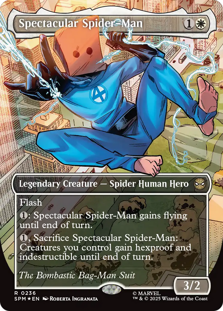 Spectacular Spider-Man (0236) (Borderless) (Textured Foil) [Marvel's Spider-Man] | Empire Gaming NC