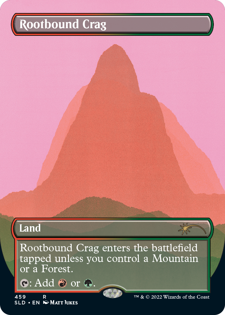 Rootbound Crag (Borderless) [Secret Lair Drop Series] | Empire Gaming NC