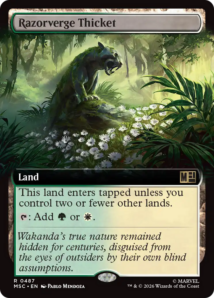 Razorverge Thicket (Extended Art) [Marvel Super Heroes Commander] | Empire Gaming NC