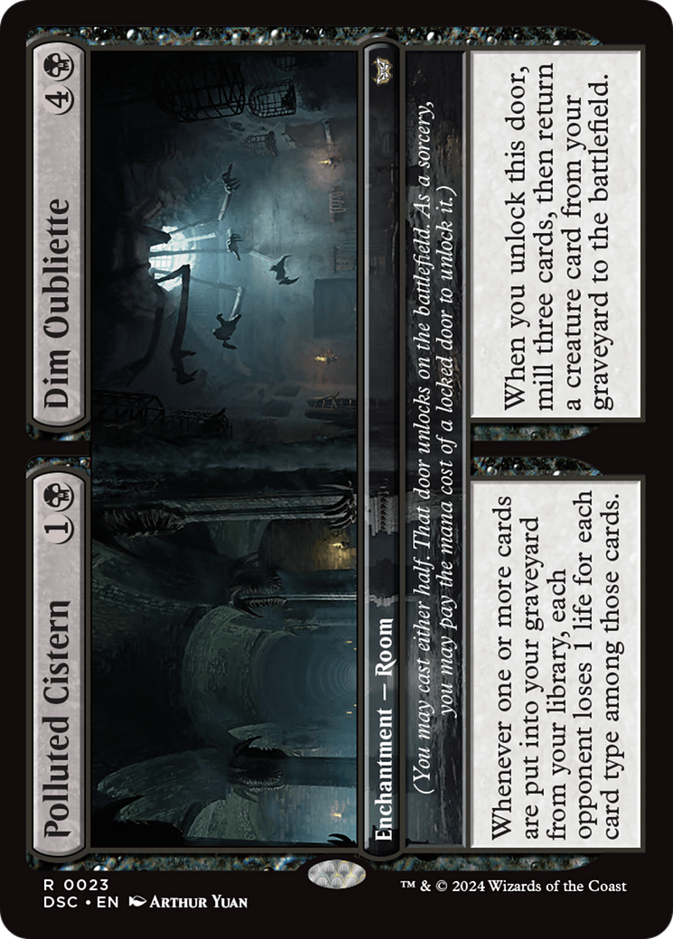 Polluted Cistern // Dim Oubliette [Duskmourn: House of Horror Commander] | Empire Gaming NC