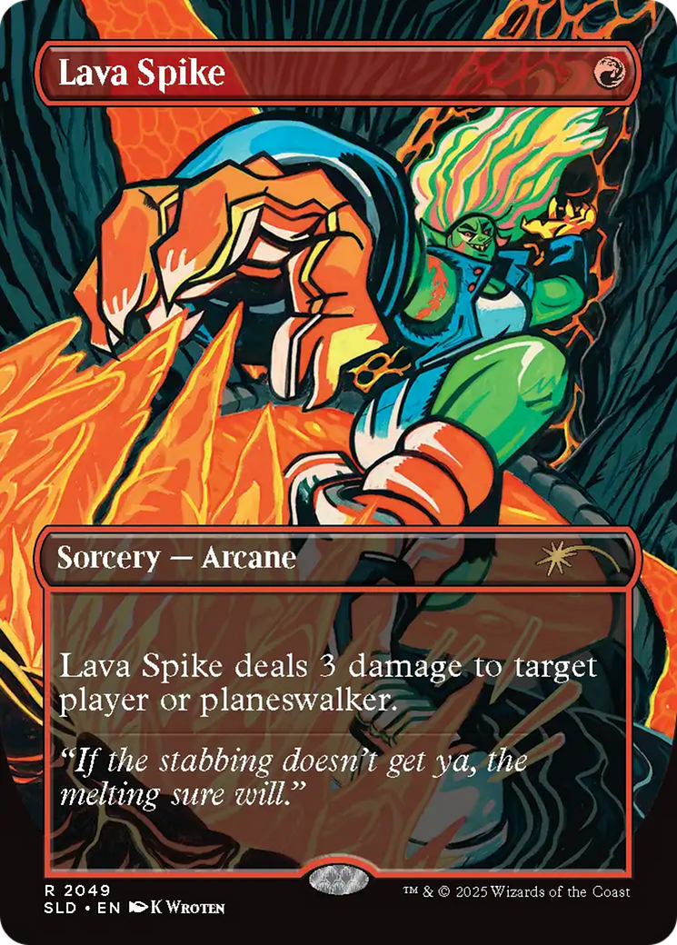 Lava Spike (2049) (Rainbow Foil) [Secret Lair Drop Series] | Empire Gaming NC