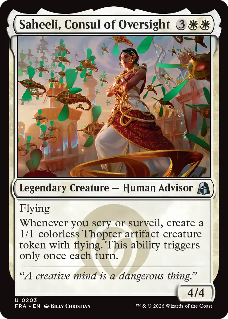 Saheeli, Consul of Oversight [Reality Fracture] | Empire Gaming NC