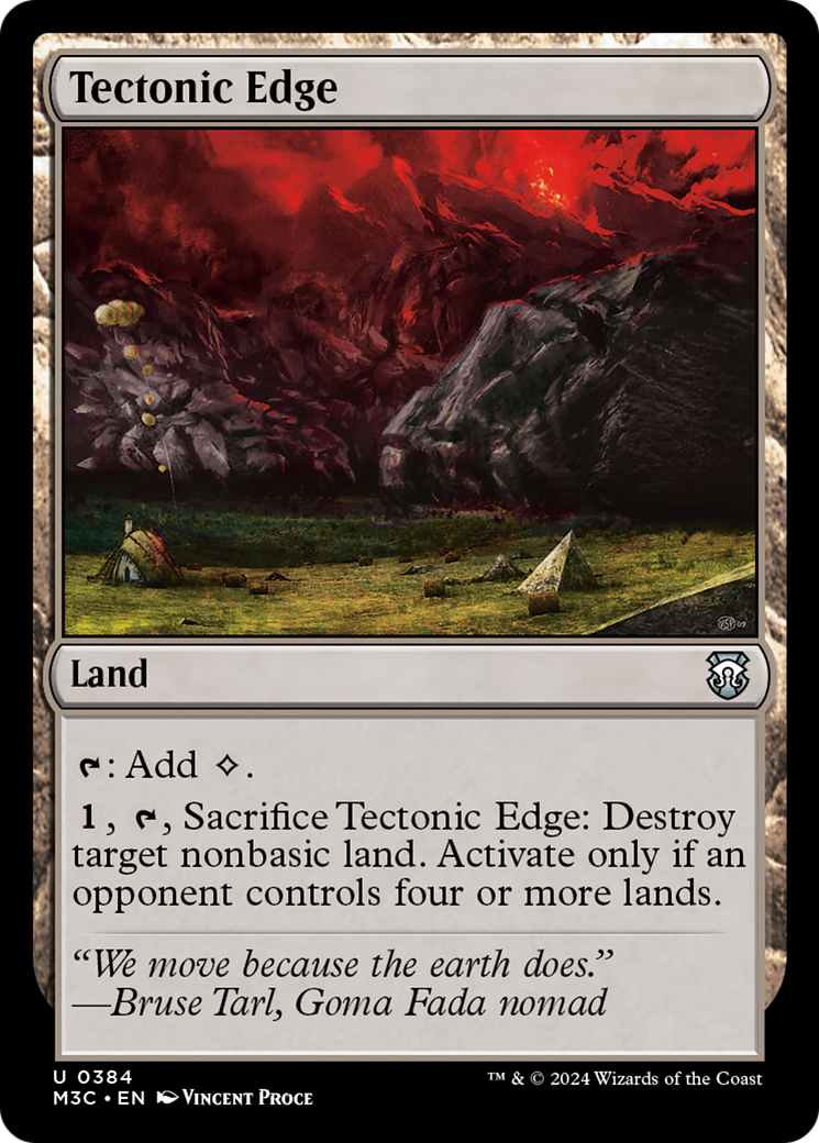 Tectonic Edge (Ripple Foil) [Modern Horizons 3 Commander] | Empire Gaming NC