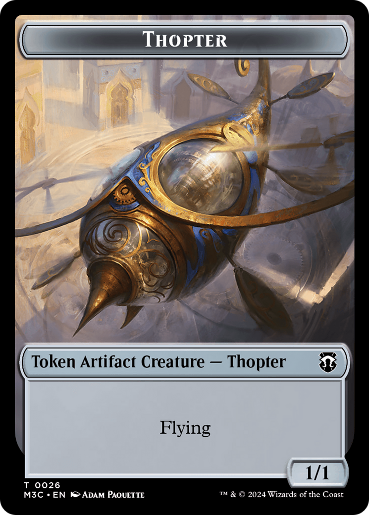 Aetherborn // Thopter Double-Sided Token [Modern Horizons 3 Commander Tokens] | Empire Gaming NC