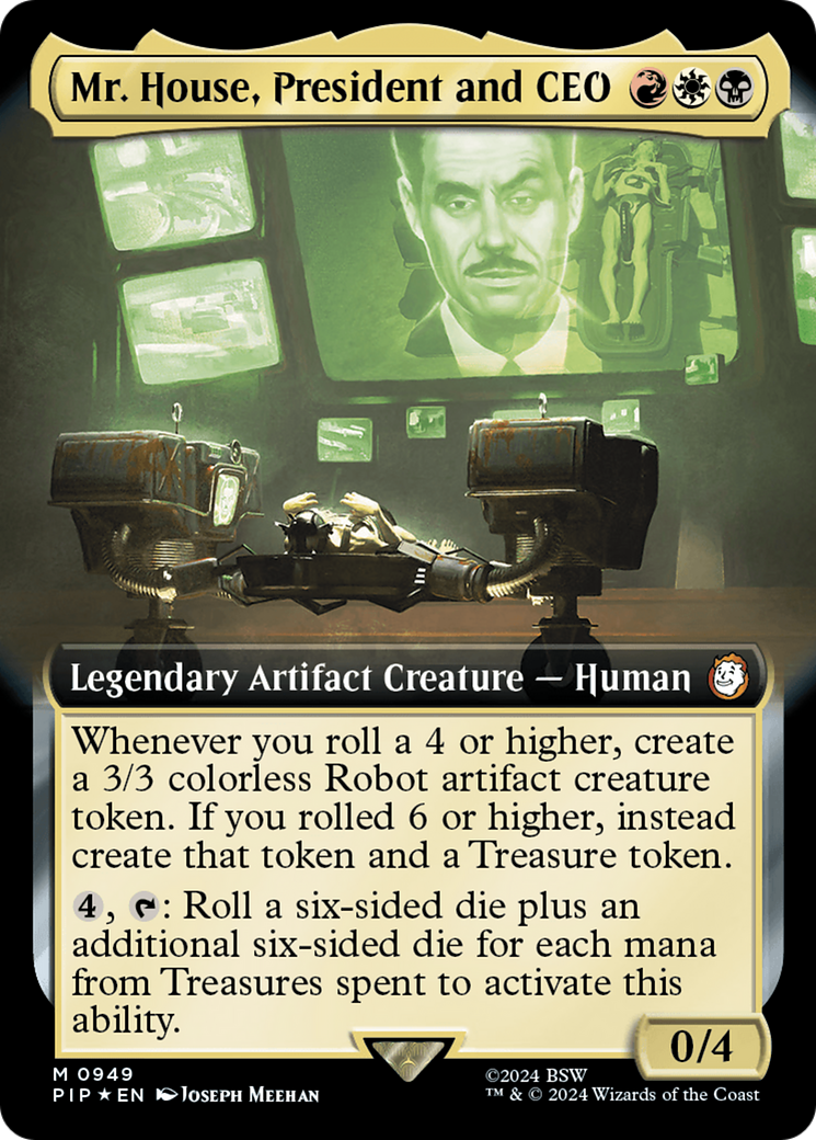 Mr. House, President and CEO (Extended Art) (Surge Foil) [Fallout] | Empire Gaming NC