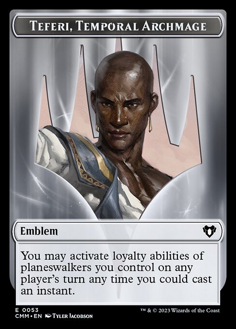 City's Blessing // Emblem - Teferi, Temporal Archmage Double-Sided Token [Commander Masters Tokens] | Empire Gaming NC