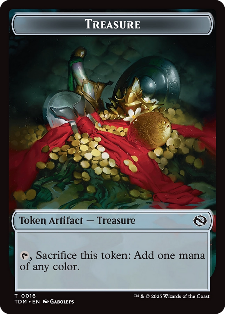 Elephant // Treasure Double-Sided Token [Tarkir: Dragonstorm Tokens] | Empire Gaming NC