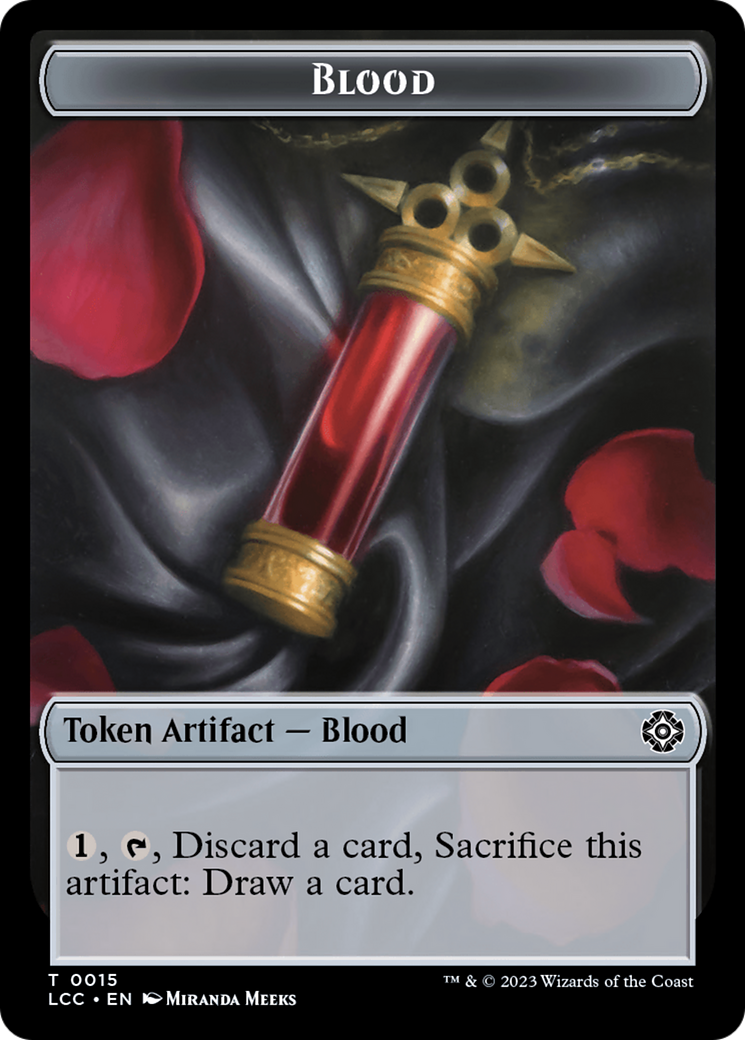 Blood // Vampire (0004) Double-Sided Token [The Lost Caverns of Ixalan Commander Tokens] | Empire Gaming NC