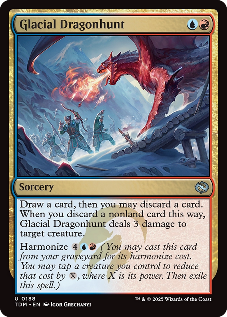 Glacial Dragonhunt [Tarkir: Dragonstorm] | Empire Gaming NC