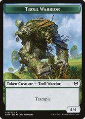 Elf Warrior // Troll Warrior Double-Sided Token [Kaldheim Tokens] | Empire Gaming NC