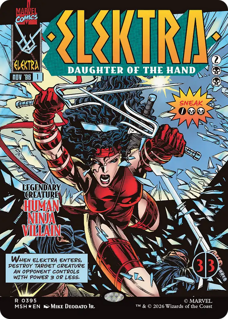 Elektra, Daughter of the Hand (Borderless) (395) [Marvel Super Heroes] | Empire Gaming NC