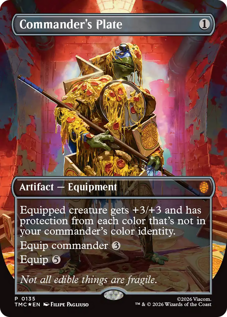 Commander's Plate (Borderless) [Teenage Mutant Ninja Turtles Commander] | Empire Gaming NC