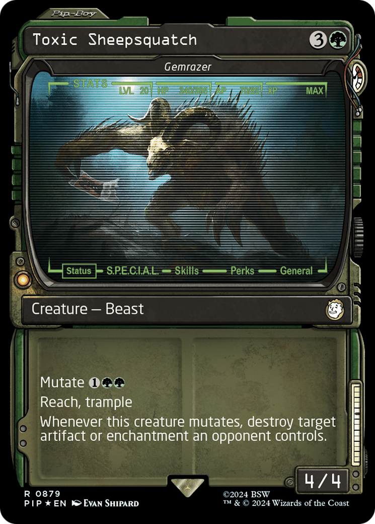 Toxic Sheepsquatch - Gemrazer (Showcase) (Surge Foil) [Fallout] | Empire Gaming NC