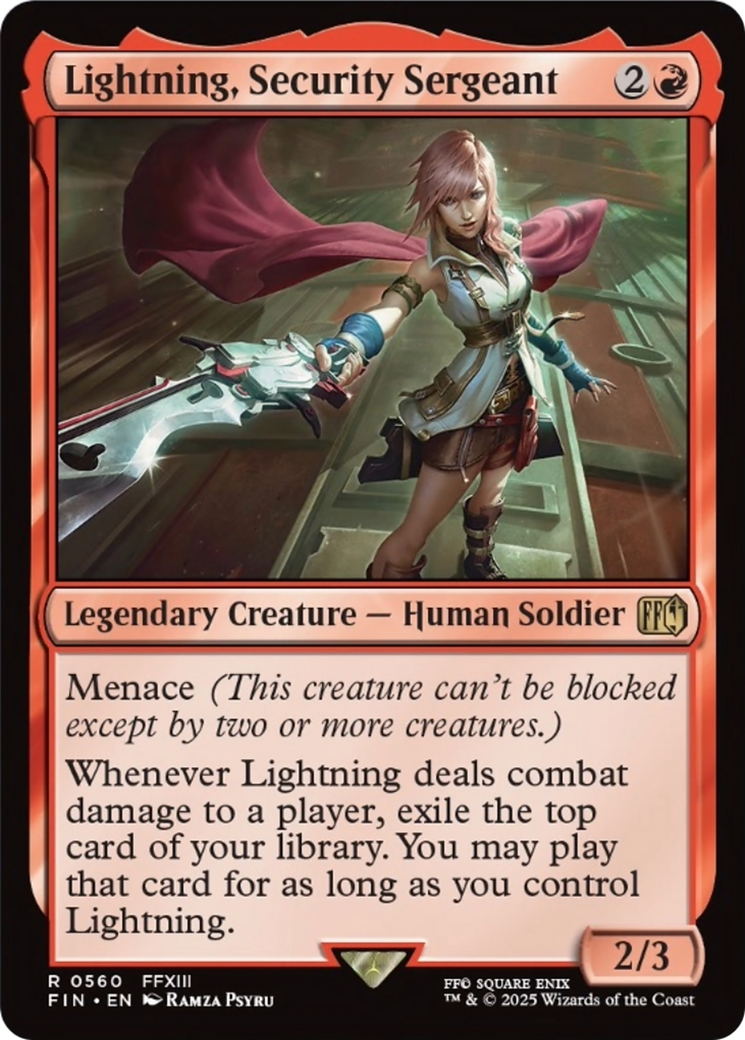 Lightning, Security Sergeant [FINAL FANTASY] | Empire Gaming NC