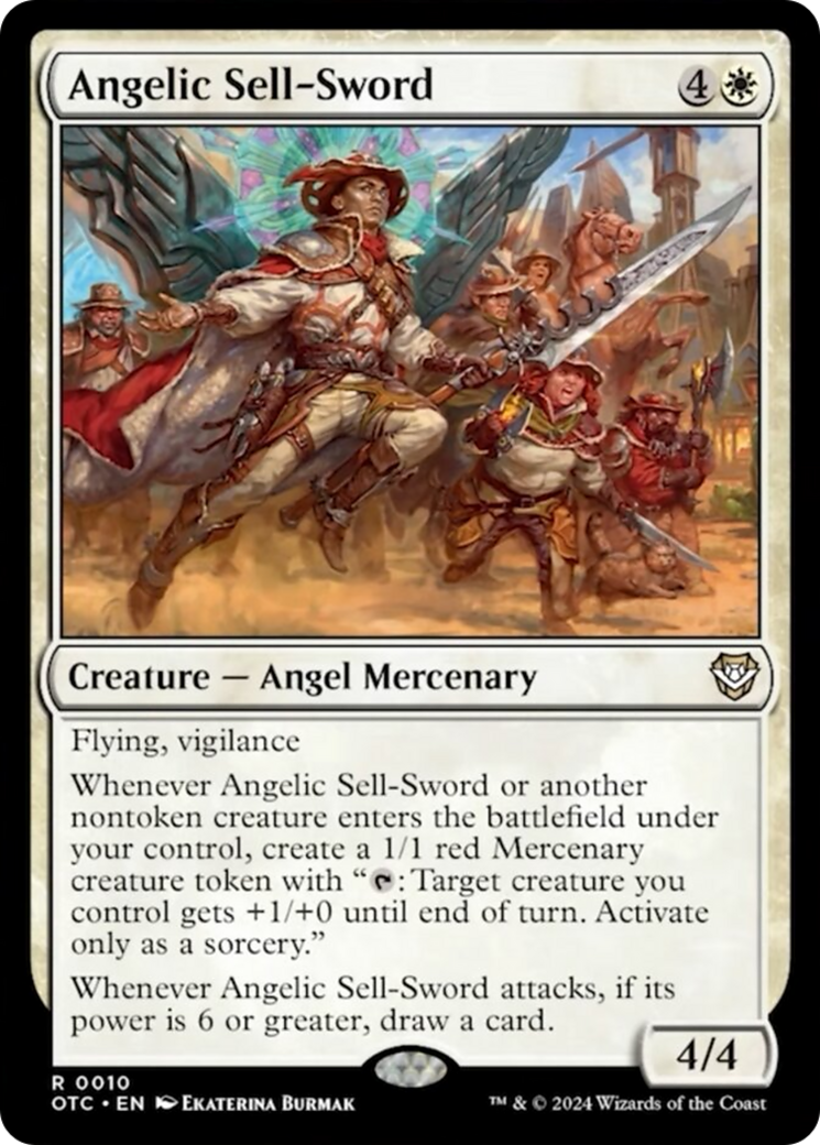 Angelic Sell-Sword [Outlaws of Thunder Junction Commander] | Empire Gaming NC