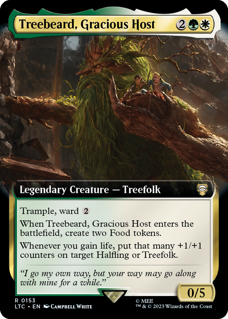 Treebeard, Gracious Host (Extended Art) [The Lord of the Rings: Tales of Middle-Earth Commander] | Empire Gaming NC