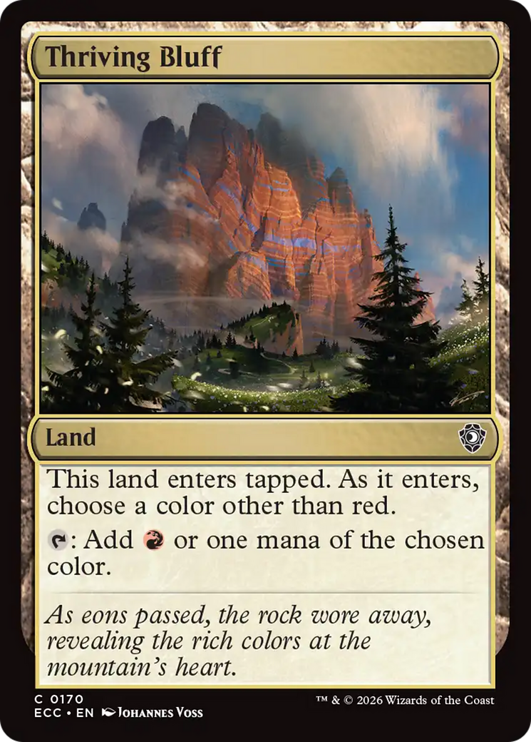 Thriving Bluff [Lorwyn Eclipsed Commander] | Empire Gaming NC