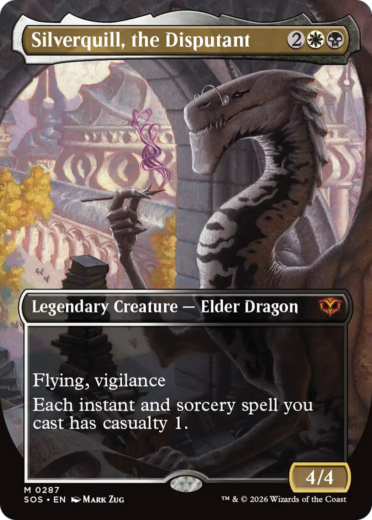 Silverquill, the Disputant (Borderless) [Secrets of Strixhaven] | Empire Gaming NC